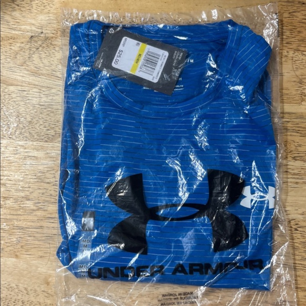 Under Armour Men's Sky Blue Athletic Tee -Royal Blue